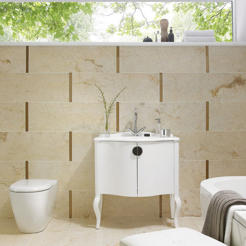 Carrelage en pierre naturelle - BALI CREAM : ISC2669 - British Ceramic Tile Ltd - brillant / d'intérieur / mural