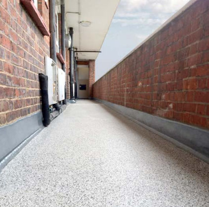 Revêtement de sol en méthacrylate - FLOWFAST SHF - Tremco CPG Iberia & Italy - Flooring - d'intérieur / pour marche / pour le tertiaire