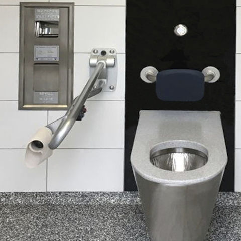 WC près du mur - DISABLED ACCESS - HERING Sanikonzept GmbH - en métal / pour personnes à mobilité réduite / professionnel