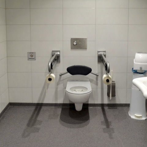 WC près du mur - HERING Sanikonzept GmbH - en céramique / pour sanitaire public / rond