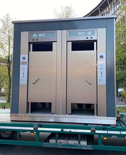 Toilette publique en acier inoxydable - UNISEX URINAL - HERING Sanikonzept GmbH - double