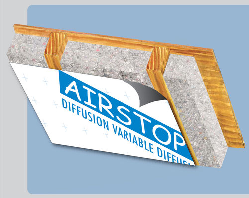 Pare-vapeur en composite - AIRSTOP DIVA - ISOCELL GmbH - adhésif