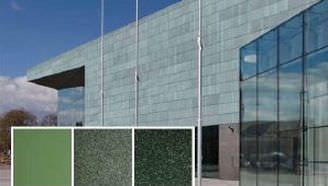 Bardage en plaques - AURUBIS : NORDIC GREEN™ - Metal Solutions Ltd - en cuivre / en métal / oxydé