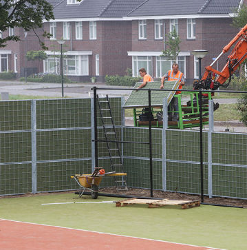 Mur anti-bruit avec panneau modulaire - NoiStop - Mobilane - en acier / en laine de roche / pour clôture de jardin