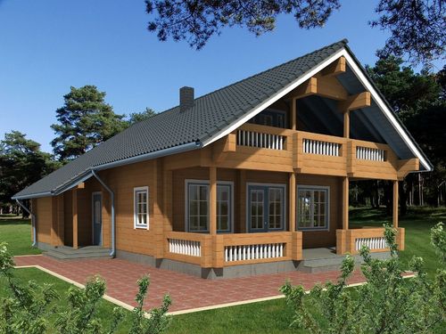 Maison préfabriquée - SIREL - PALMATIN Ltd. - en bois massif empilé / écologique / contemporaine