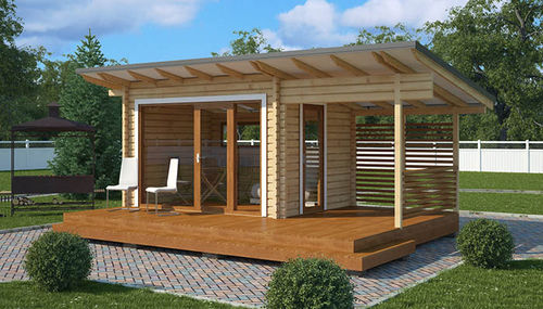 Abri de jardin en bois massif - CHAFFINCH - Preloc oy Ltd - moderne / résidentiel
