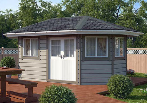 Abri de jardin en bois massif - DOVE  - Preloc oy Ltd - moderne / résidentiel