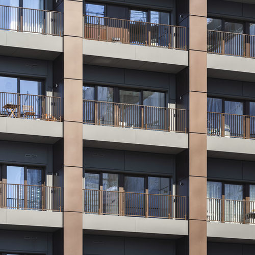 Garde-corps en aluminium - EASY ALU - Q-railing - à panneaux en verre / en tôle perforée / à barreaudage