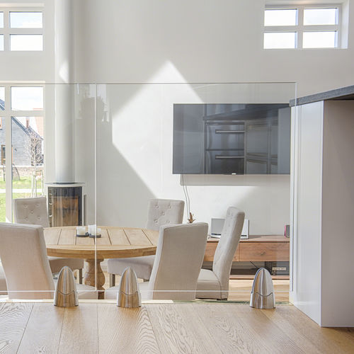Garde-corps en verre - EASY GLASS® - Q-railing - en inox / à panneaux en verre / d'extérieur