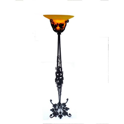 Lampe sur pied - RAISIN - TIEF - en fer forgé / en verre soufflé / de style Art Nouveau