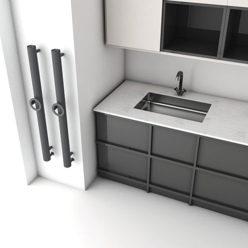Sèche-serviettes électrique - OTTO SINGLE - Carisa Designer Radiators - 0...500 w / contemporain / en aluminium