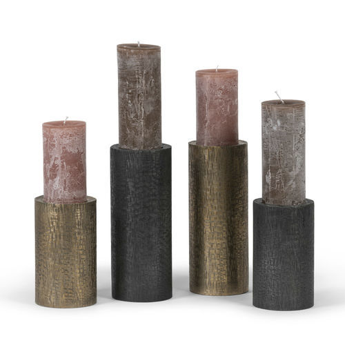 Bougeoir en graphite - CRISS CROSS - DEKOCANDLE