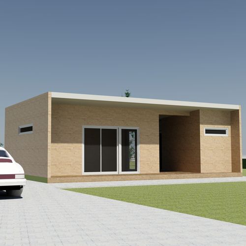 Maison préfabriquée - ZM-60 - Z-MODULE Ltd. - type bungalow / contemporaine / de plain-pied