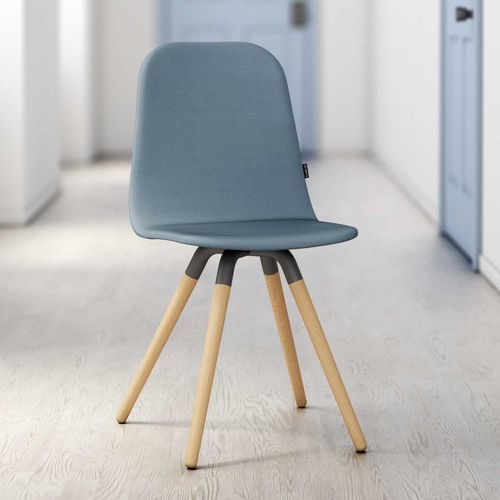 Chaise design scandinave - NUBA - Cancio - pour salon / de cuisine / en tissu