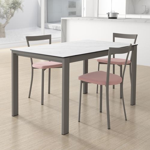 Table contemporaine - PUZZLE  - Cancio - en verre / en stratifié / en céramique