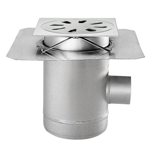 Siphon de sol en acier inox - C2590TLPDRV  - Caggiati Maurizio srl - pour salle de bain / avec grille / vertical