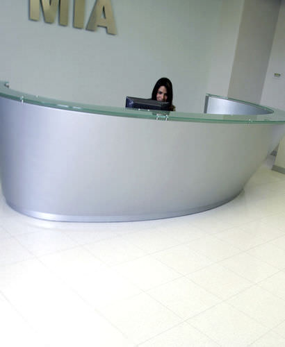 Carrelage en terrazzo - ECO-TERRE® : OYSTER WHITE - Coverings ETC - mat / d'intérieur / de sol