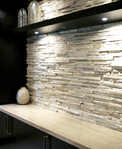 Plan de travail en marbre - TIGER BEIGE - Coverings ETC - de cuisine / beige