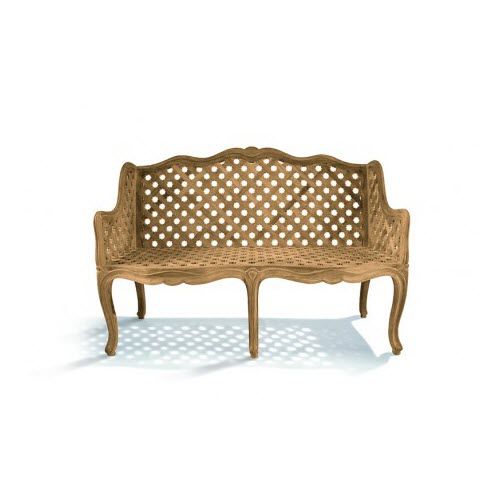 Banc de jardin de style - J L 15 TC 4 - MASSANT - en bois / avec dossier / avec accoudoirs