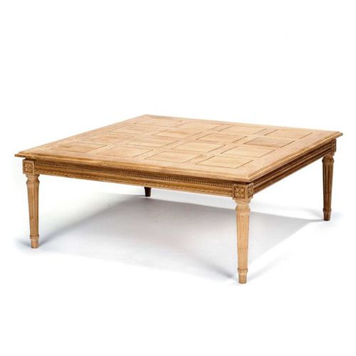 Table basse de style Louis XVI - J LTL 16/100 - P - MASSANT - en bois / carrée / résidentielle