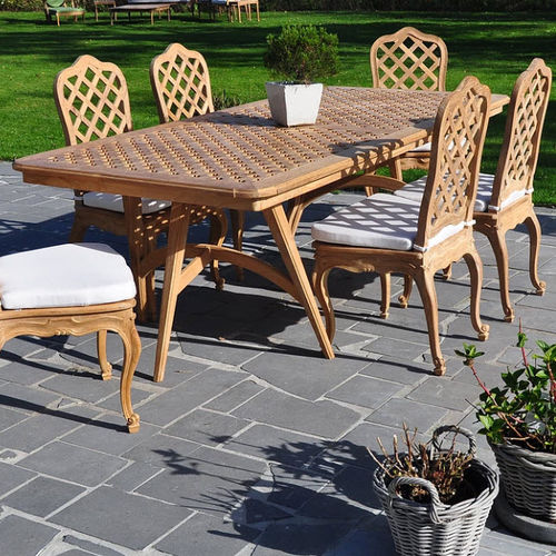 Table de style Louis XV - J DT L15/230-M - MASSANT - en bois / rectangulaire / de jardin
