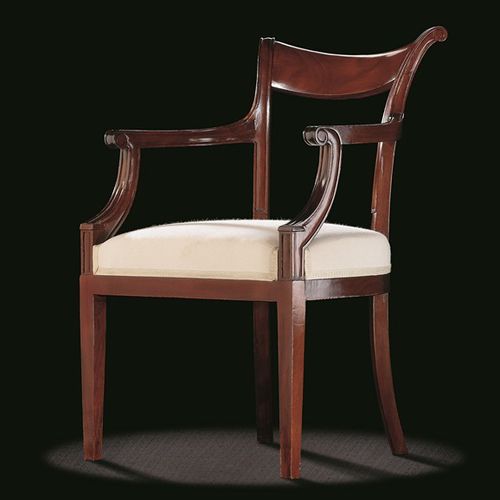 Fauteuil de style Directoire - D TF 2 - MASSANT - en tissu / en bois