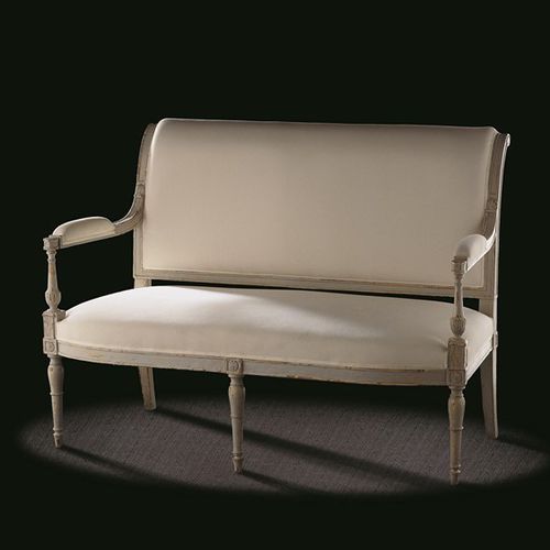 Canapé de style Directoire - D TF A 4 / 1 - MASSANT - en tissu / beige / en bois