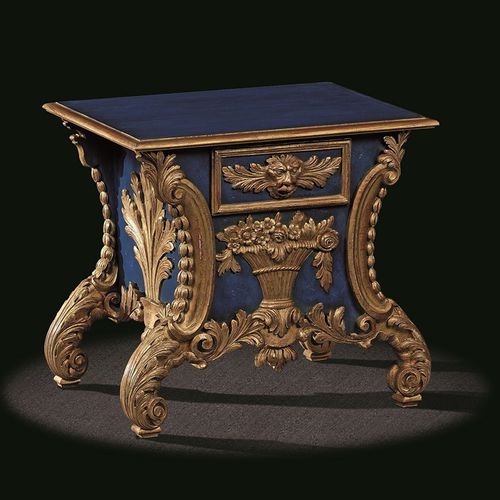 Table d'appoint de style - MR T 03 - MASSANT - en bois / rectangulaire / avec tiroir