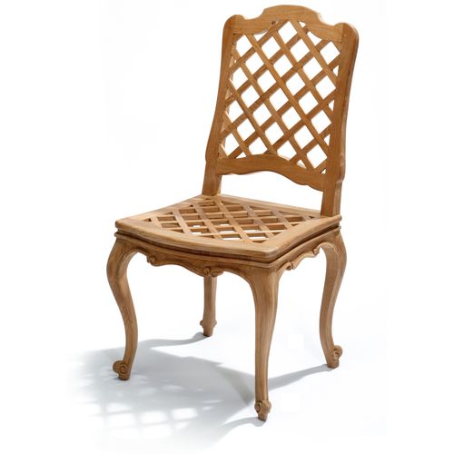 Chaise de jardin de style Louis XV - J L15 TC 19 - MASSANT - d'extérieur / en bois / résidentielle