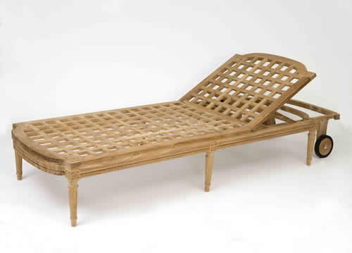 Bain de soleil de style - J CL 16 TF 4 - MASSANT - en bois / de jardin / dossier ajustable