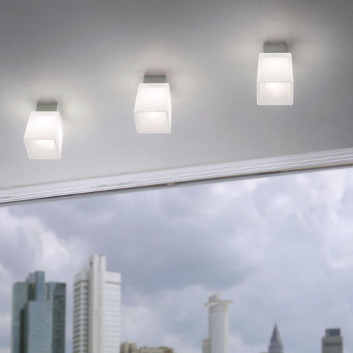Plafonnier contemporain - COLIBRI - Casablanca Leuchten GmbH Distribution millelumen  - carré / en verre / en aluminium