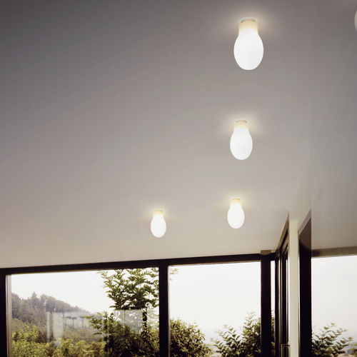 Plafonnier contemporain - DROP - Casablanca Leuchten GmbH Distribution millelumen  - en aluminium / en verre soufflé / halogène