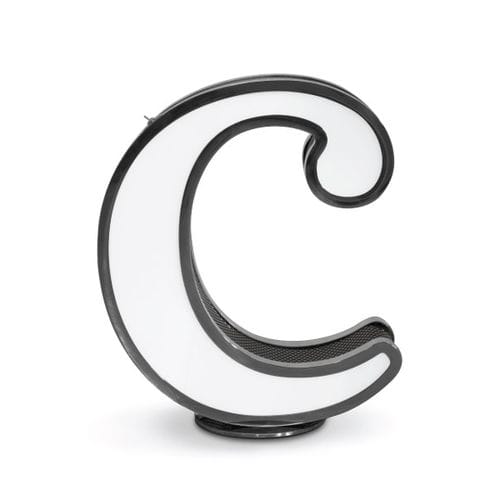 Lampe sur pied - LETTER C - DelightFULL - en acier inoxydable / en acrylique / design original