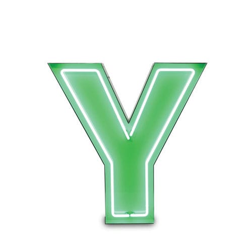 Lampe sur pied - LETTER Y - DelightFULL - en aluminium / en acier inoxydable / en acrylique