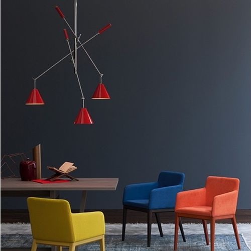 Lustre contemporain - SINATRA - DelightFULL - en laiton / en acier / en aluminium