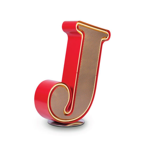 Lampe sur pied - LETTER J - DelightFULL - en aluminium / en acrylique / design original