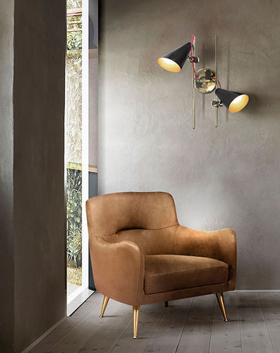 Applique murale contemporaine - EVANS - DelightFULL - d'intérieur / en aluminium / en laiton