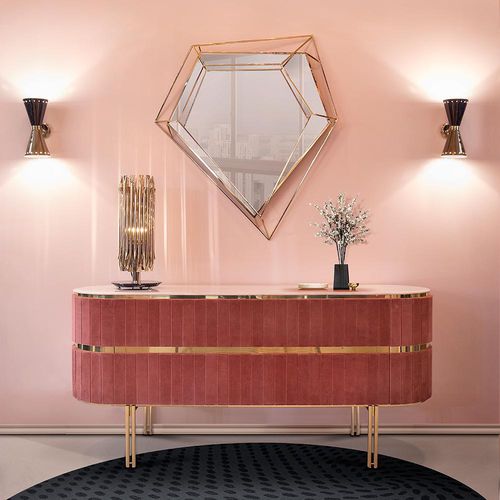 Lampe de chevet - MATHENY - DelightFULL - en laiton / en marbre / contemporaine