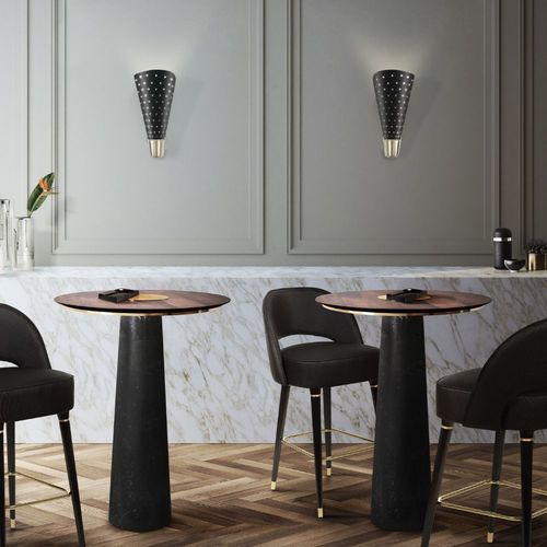 Applique murale de style scandinave - DIZZY - DelightFULL - d'intérieur / en aluminium / en laiton