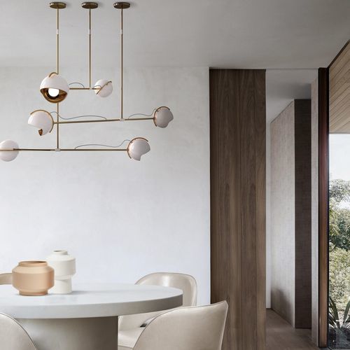 Suspension - LAINE - DelightFULL - en aluminium / en laiton / contemporaine