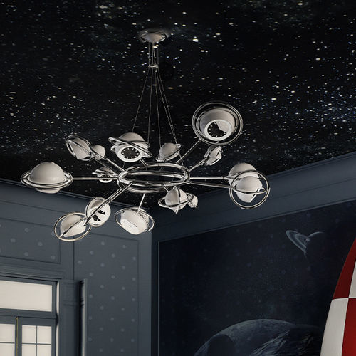 Lustre contemporain - COSMO - DelightFULL - en laiton / en acier / en acier inoxydable