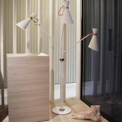 Lampe sur pied - SIMONE - DelightFULL - en aluminium / en laiton / contemporaine