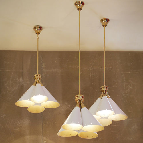 Lampe suspension - MADELEINE - DelightFULL - en aluminium / en laiton / de style industriel