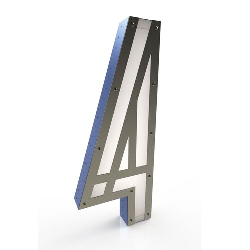 Lampe sur pied - GRAPHIC: 4 - DelightFULL - en aluminium / en acier inoxydable / en acrylique