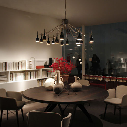 Lustre contemporain - ELLA  - DelightFULL - en laiton / en aluminium / 15 ampoules