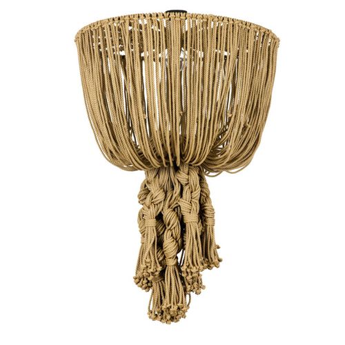 Plafonnier contemporain - EMMA D80 - Gallis SA  - rond / en métal / en tissu