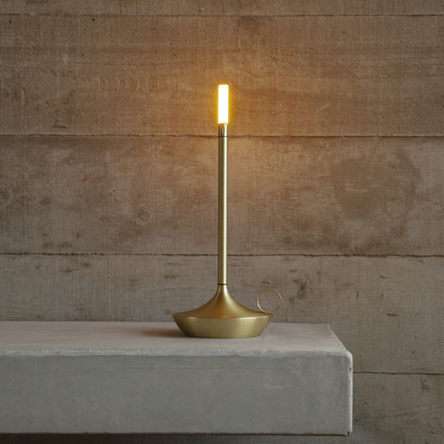 Lampe de table - WICK  - graypants  - en aluminium / contemporaine / rechargeable