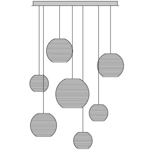 Lustre contemporain - SCALABILITY - graypants  - en verre / à boules / 1 niveau