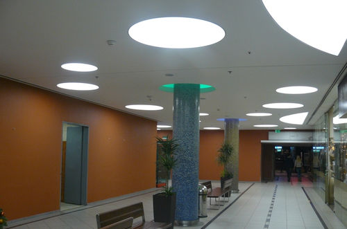 Luminaire encastrable au plafond - PURI - Halla - encastrable au sol / fluorescent / rond