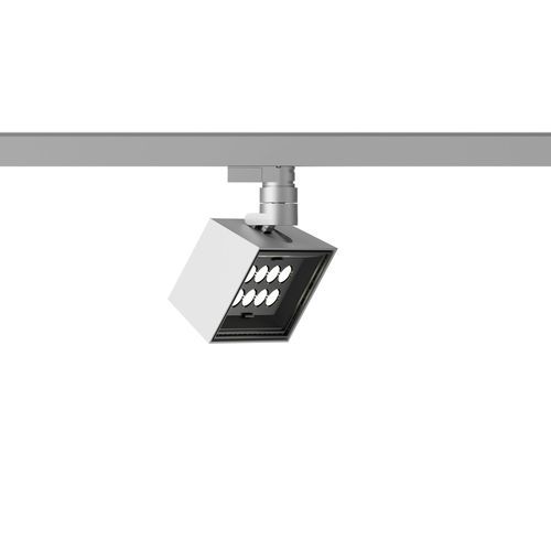 Éclairage sur rail à LED - LI.CO - Hoffmeister Leuchten GmbH  - carré / en métal / pour bureau